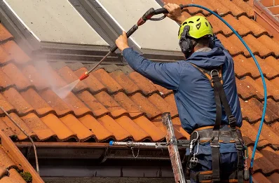 Démoussage et hydrofuge de toiture à Bléquin
